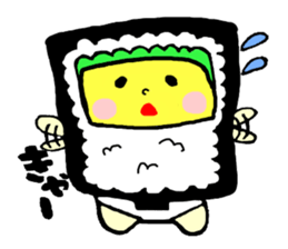 Boy of the onigirazu sticker #5661996