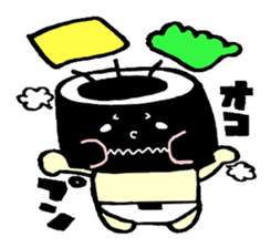 Boy of the onigirazu sticker #5662002