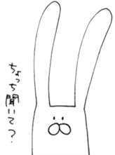 Chin rabbit sticker #5662813