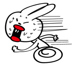 A rabbit called "Sat-chan" sticker #5663174