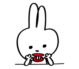 A rabbit called "Sat-chan" sticker #5663178