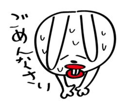 A rabbit called "Sat-chan" sticker #5663184
