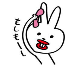 A rabbit called "Sat-chan" sticker #5663189