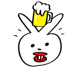 A rabbit called "Sat-chan" sticker #5663201