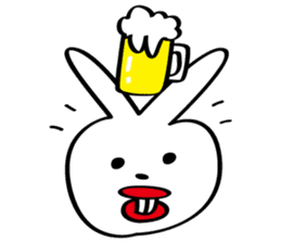 A rabbit called "Sat-chan" sticker #5663201