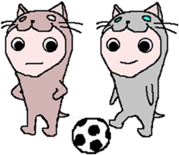 Dogs and cats and rabbits and soccer sticker #5663366