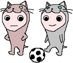 Dogs and cats and rabbits and soccer sticker #5663366
