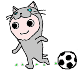 Dogs and cats and rabbits and soccer sticker #5663369