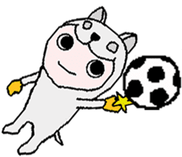 Dogs and cats and rabbits and soccer sticker #5663379