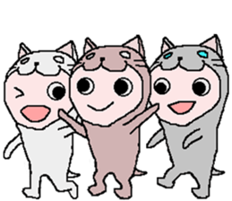 Dogs and cats and rabbits and soccer sticker #5663397