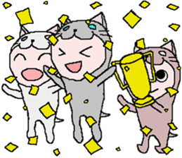 Dogs and cats and rabbits and soccer sticker #5663400