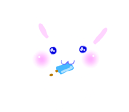 I am a pretty rabbit2. sticker #5667175