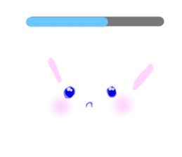 I am a pretty rabbit2. sticker #5667185