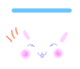 I am a pretty rabbit2. sticker #5667187