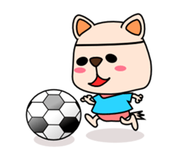 lovely round eyes dog sticker #5667443