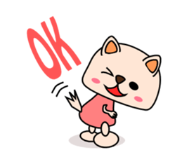 lovely round eyes dog sticker #5667449