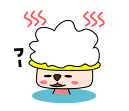 lovely round eyes dog sticker #5667458