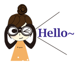 Miss A-guan sticker #5667966