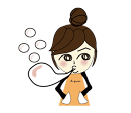 Miss A-guan sticker #5667985