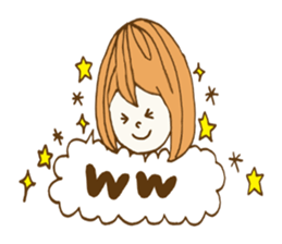 preppie girl sticker #5668353