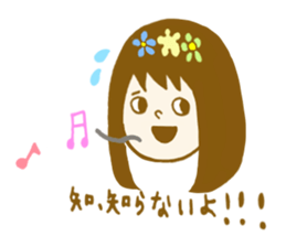 preppie girl sticker #5668356