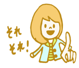 preppie girl sticker #5668358