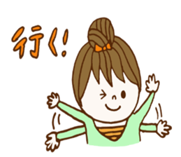 preppie girl sticker #5668368