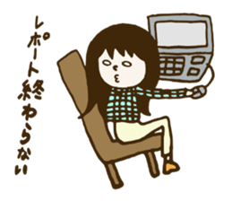 preppie girl sticker #5668378