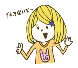 preppie girl sticker #5668382