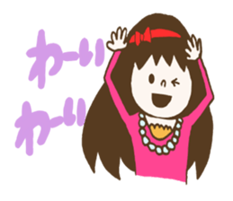 preppie girl sticker #5668383