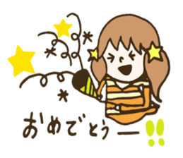 preppie girl sticker #5668384