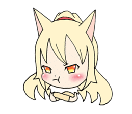 Four Animals girls sticker #5668399