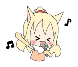 Four Animals girls sticker #5668404