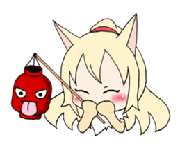 Four Animals girls sticker #5668407