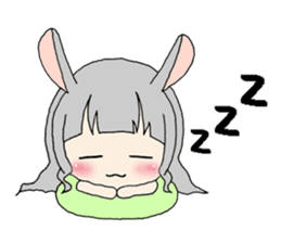 Four Animals girls sticker #5668409