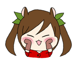 Four Animals girls sticker #5668418