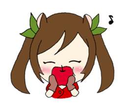 Four Animals girls sticker #5668421