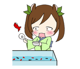 Four Animals girls sticker #5668423