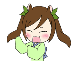 Four Animals girls sticker #5668425