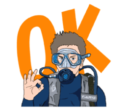 SCUBA Diving Hand Signals sticker #5668748