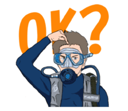 SCUBA Diving Hand Signals sticker #5668749