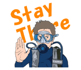 SCUBA Diving Hand Signals sticker #5668750