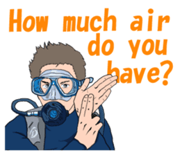 SCUBA Diving Hand Signals sticker #5668765