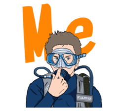 SCUBA Diving Hand Signals sticker #5668767