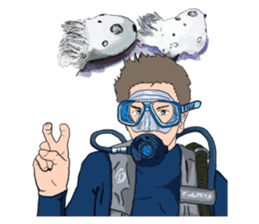 SCUBA Diving Hand Signals sticker #5668778