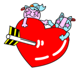 Tari and Nyan'na 1950's5 sticker #5669526