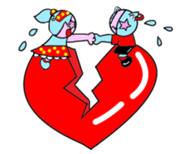 Tari and Nyan'na 1950's5 sticker #5669529