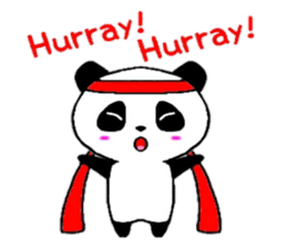 Cheer panda (english version) sticker #5670164