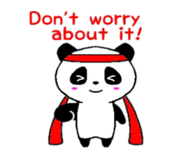 Cheer panda (english version) sticker #5670165