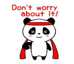 Cheer panda (english version) sticker #5670165